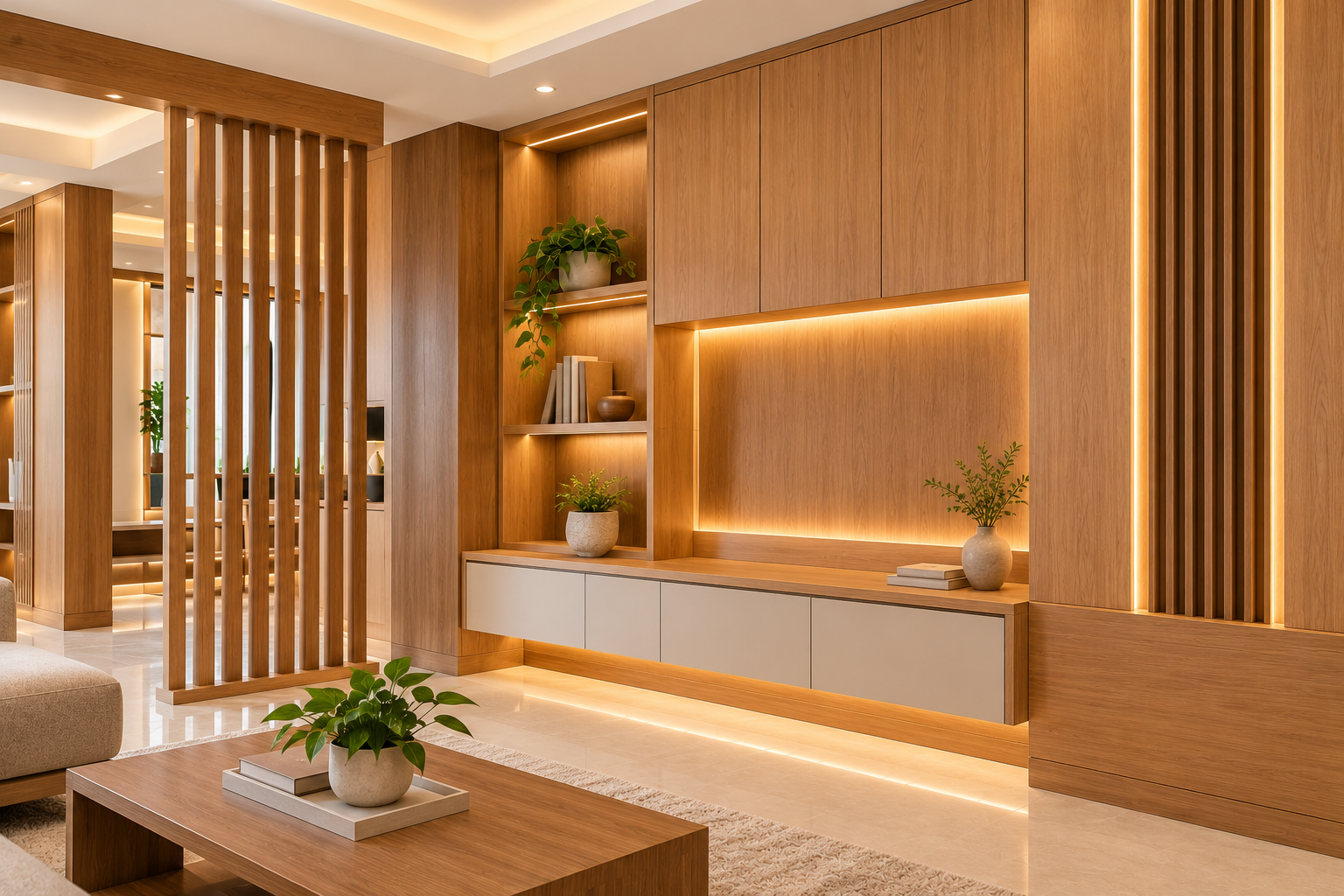 Contemporary interior woodwork